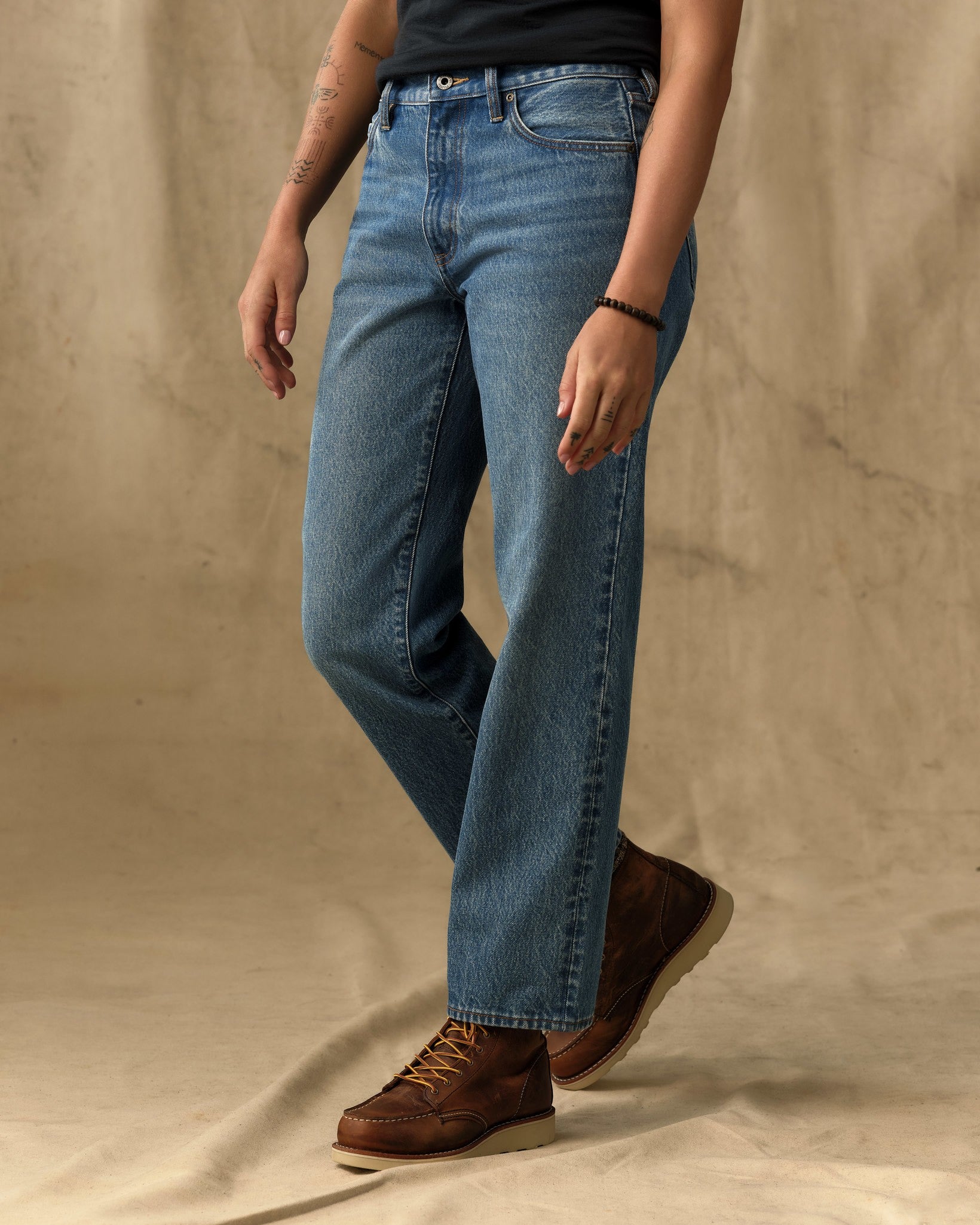 Women's 14-oz. Straight-Leg Jeans - Vintage Indigo - Image 4