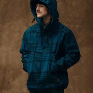 Mackinaw Wool Anorak - Blue / Black Plaid