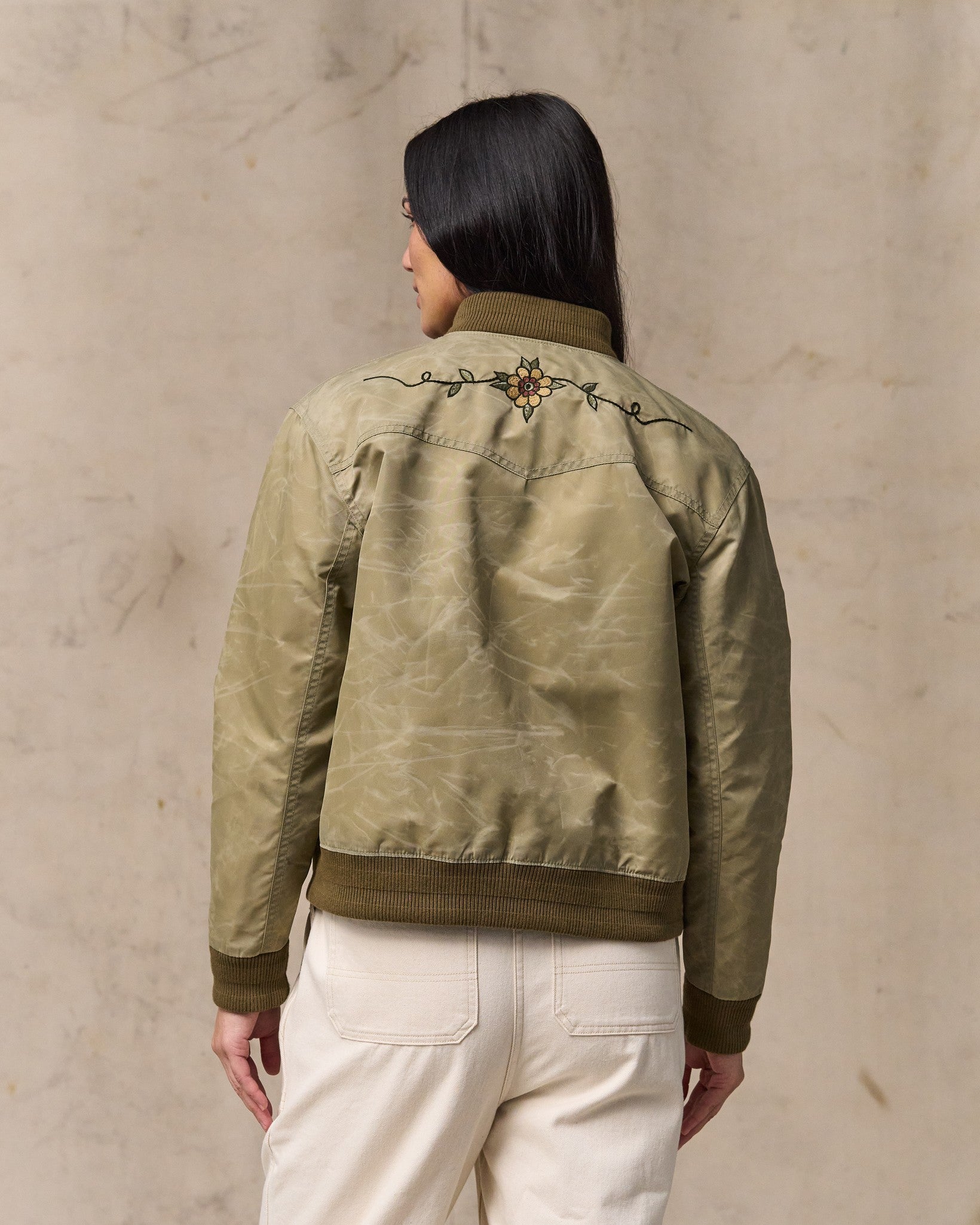 Women's Western Satin Jacket - Silver Sage - Image 2