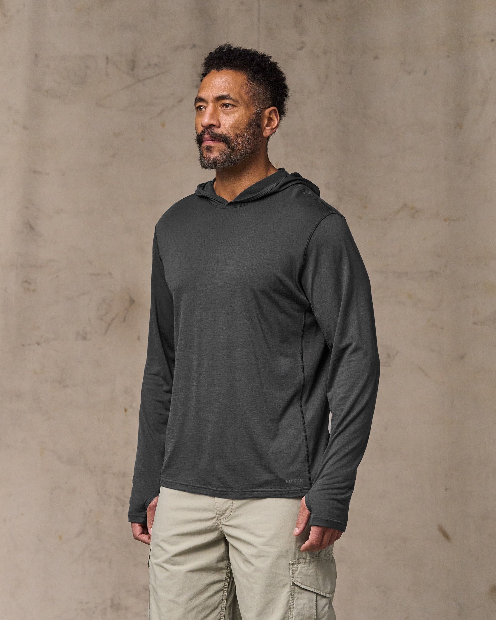Wool-Blend UPF Hoodie - Raven - Image 3
