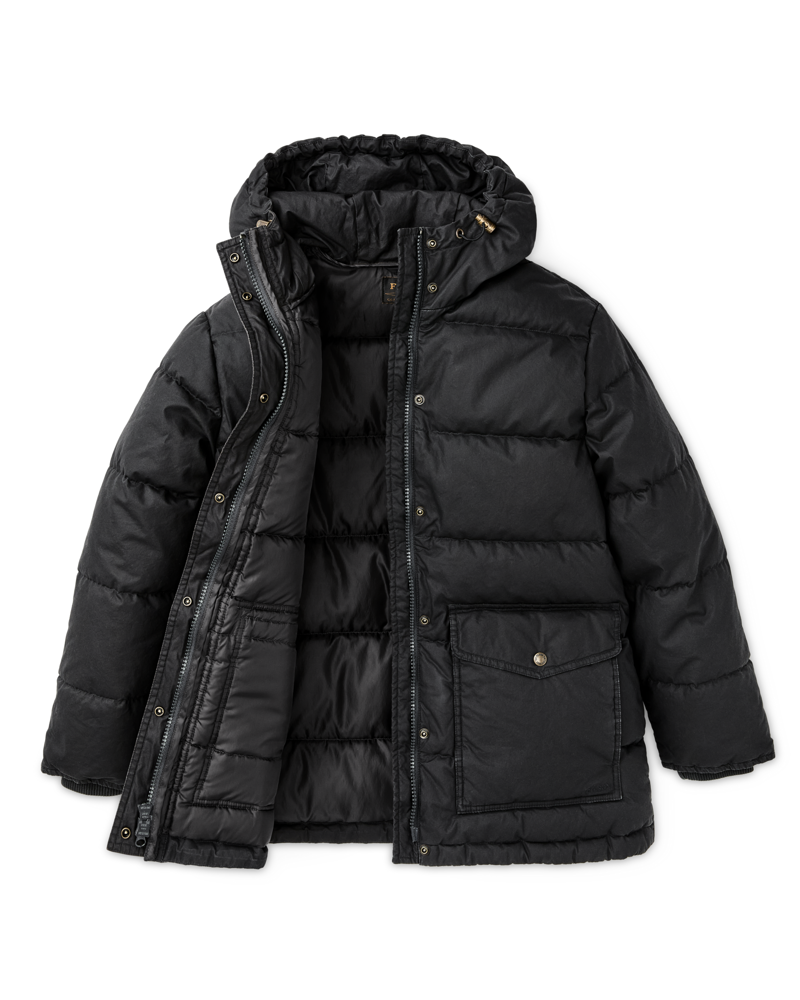Women's Heritage Cotton Down Parka - Black - Image 5