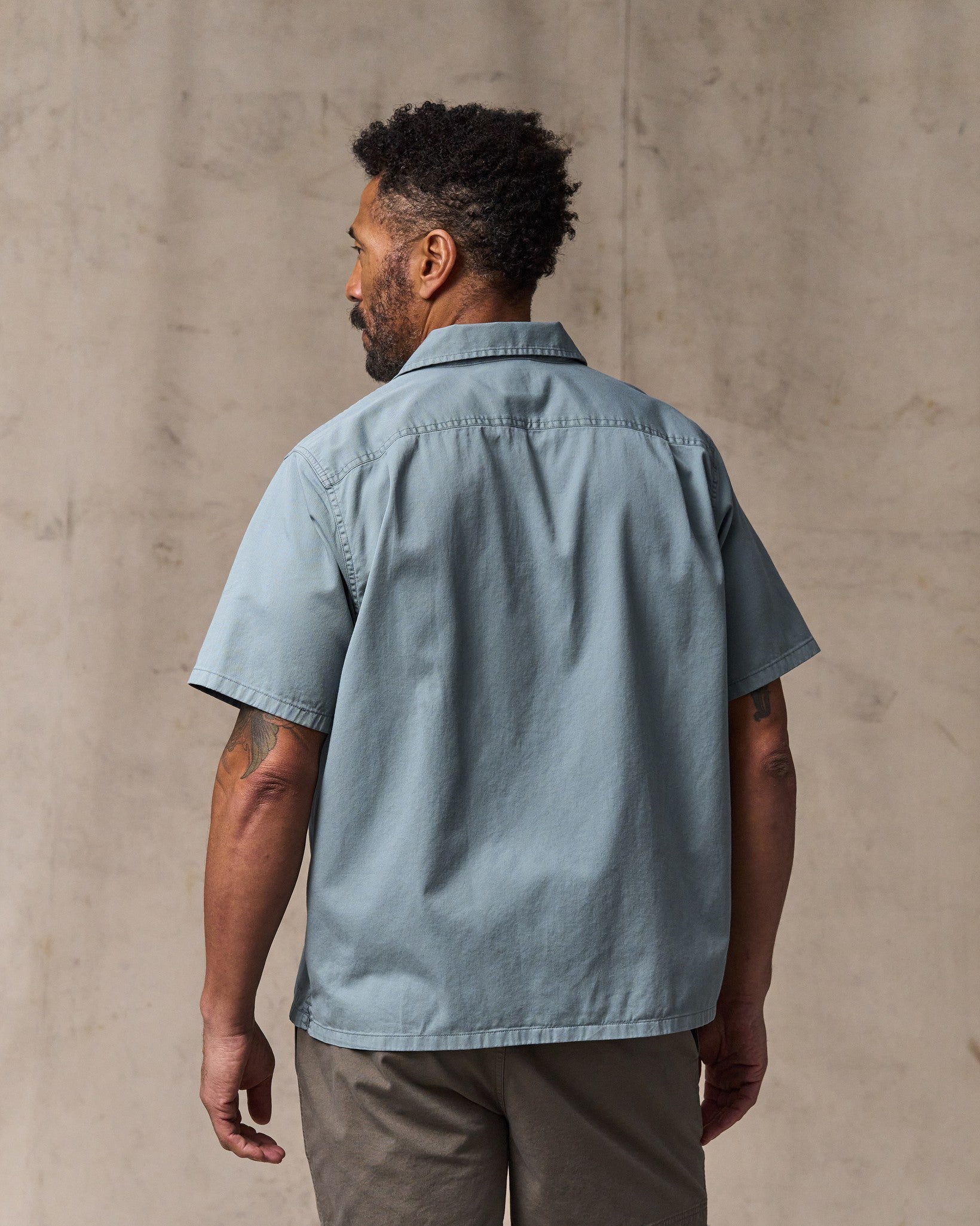 Short Sleeve 4.5-oz. Twill Shirt - Lead - Image 2