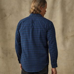 Alternative view of Lightweight Alaskan Guide Shirt - Deep Blue / Black Plaid