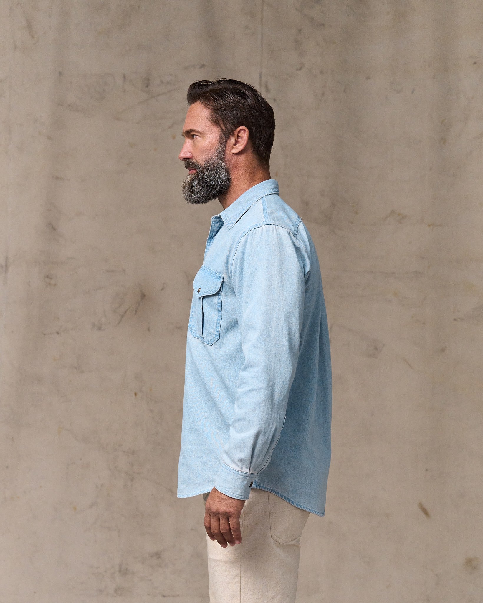 Denim Guide Shirt - Light Indigo - Image 3