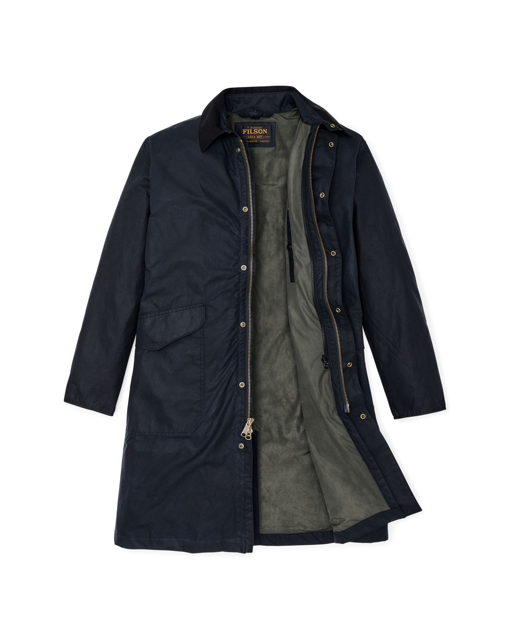 Cover Cloth Trench Coat - Harbor Blue - Image 6