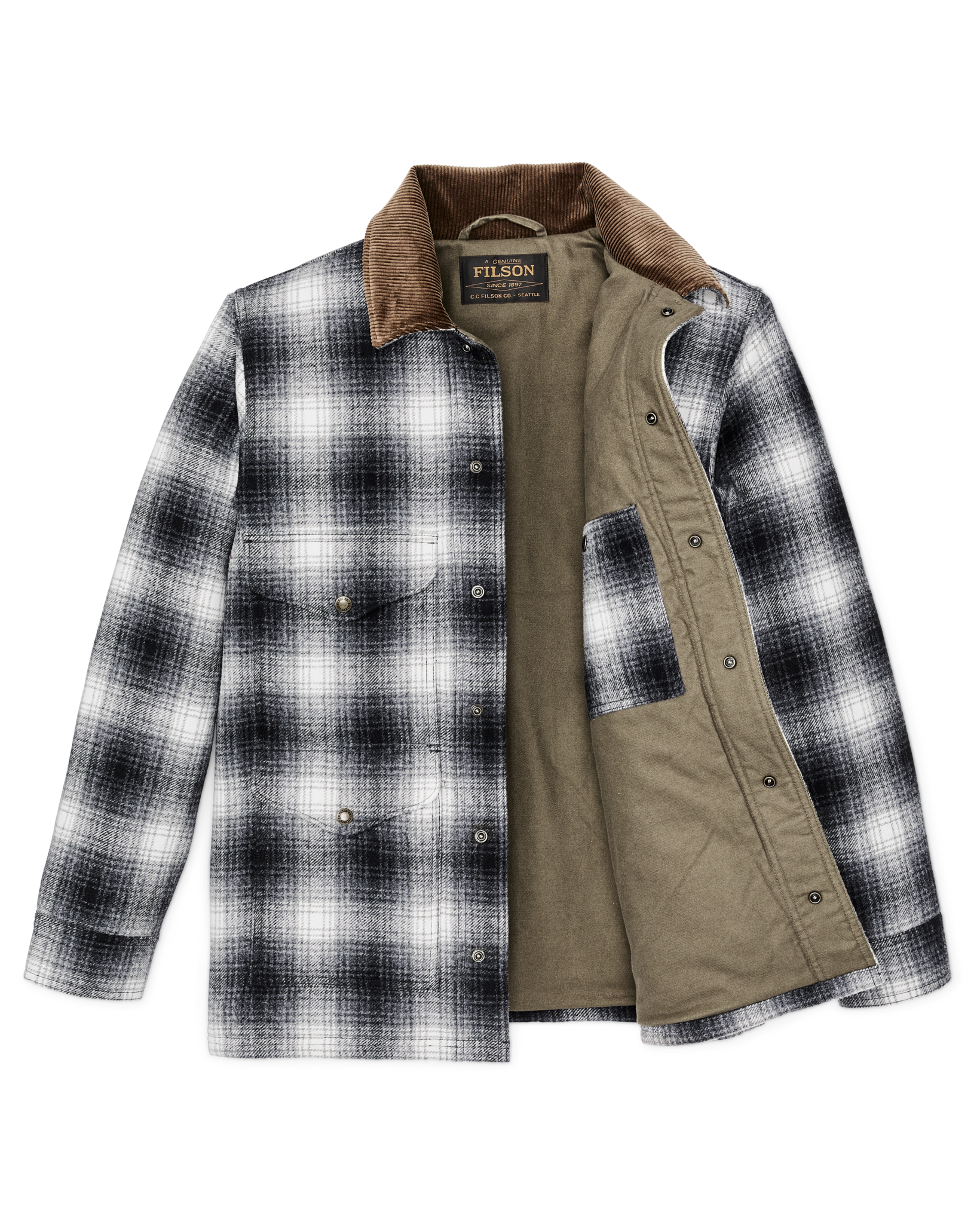 Spokane Insulated Cruiser Jacket - Charcoal Ombre - Image 4