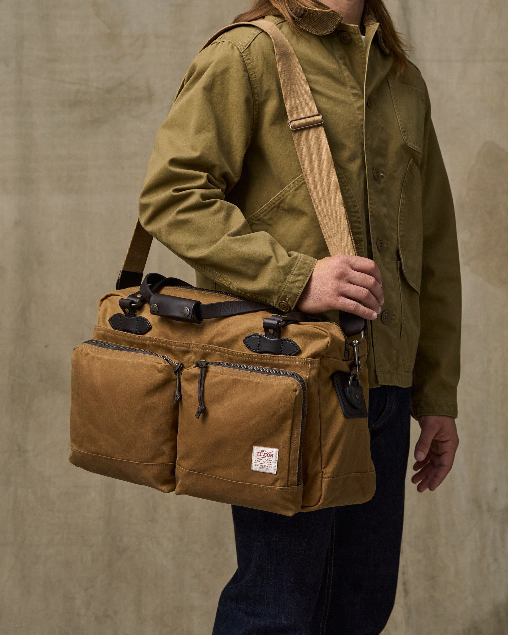 48 Hour Tin Cloth Duffle Bag - Dark Tan - Image 3