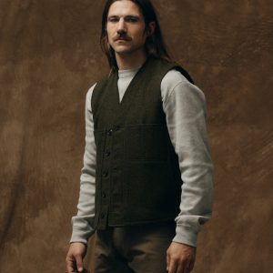 Mackinaw Wool Vest - Forest Green