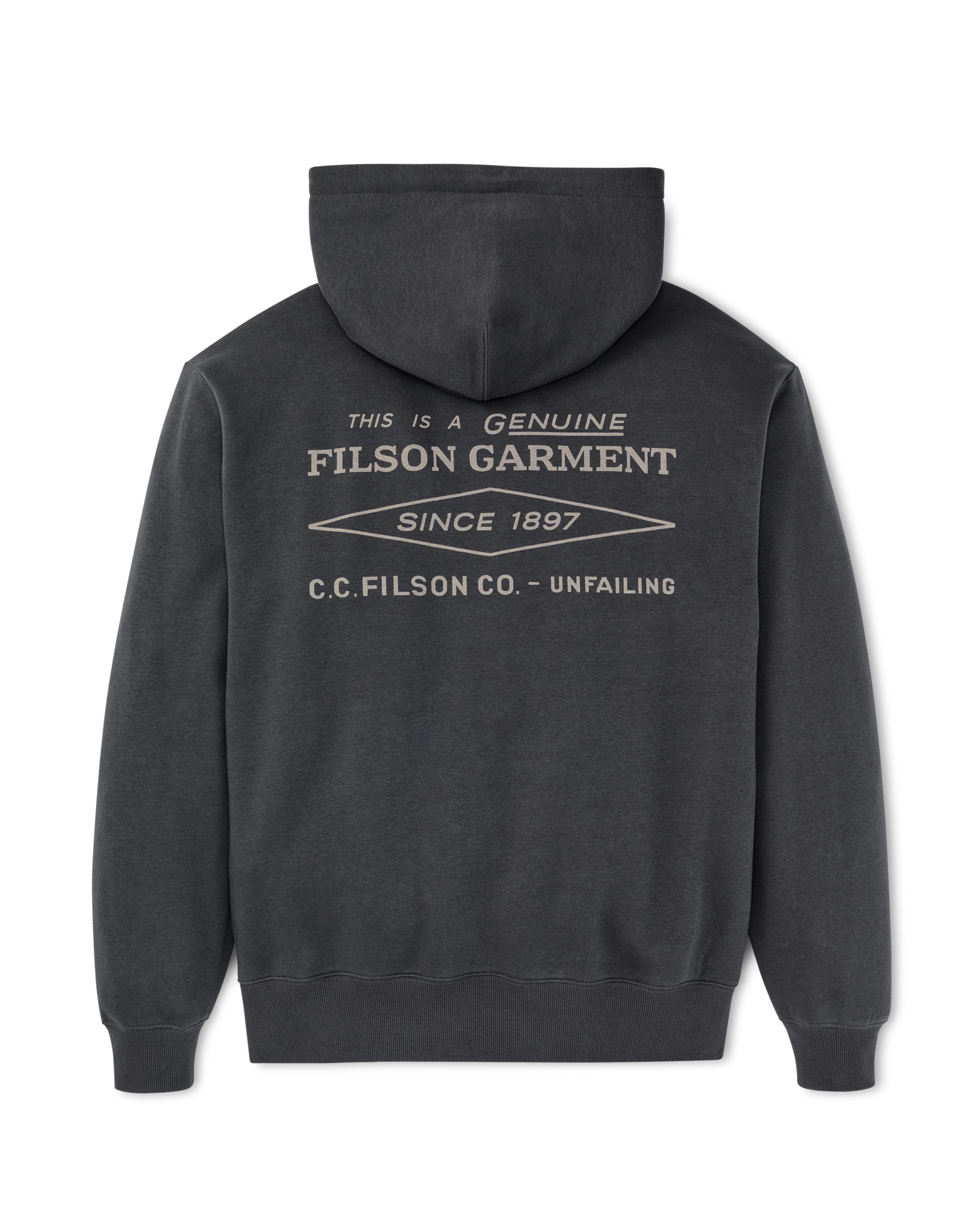 Diamond Graphic Hoodie - Faded Black - Image 5